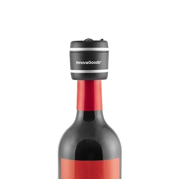 InnovaGoods BOTLOCK Padlock -viinipullon korkki, musta