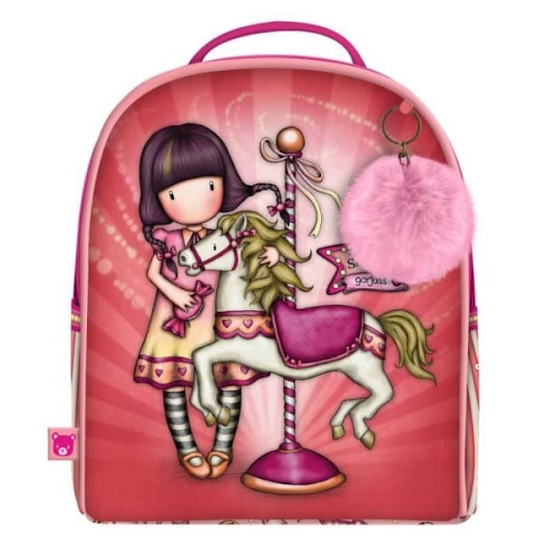 Cartable - Gorjuss - Carousel Mini - Saumon - 20x22x10 cm - Ergonomisk polstring Lax