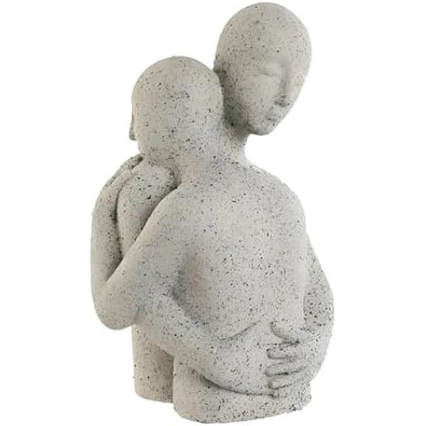 Dekorativ statyett - HOME ESPRIT - Romantiskt par - Vit - 26 x 22,5 x 38,5 cm - Inomhus Flerfärgad