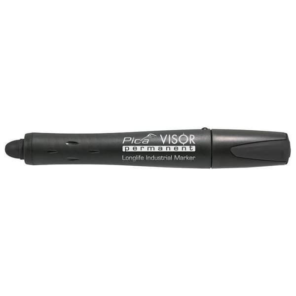 Permanent marker - VISOR - Pica - Black - Rechargeable - Indelible Sort