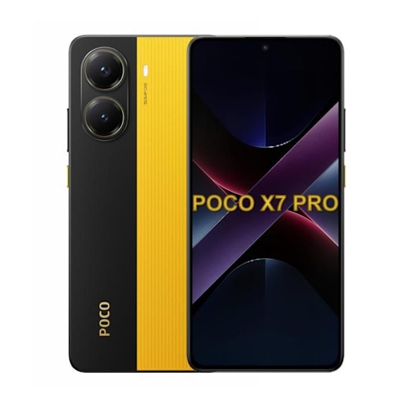 POCO X7 Pro Gul 12 GB + 512 GB Sort, Gul