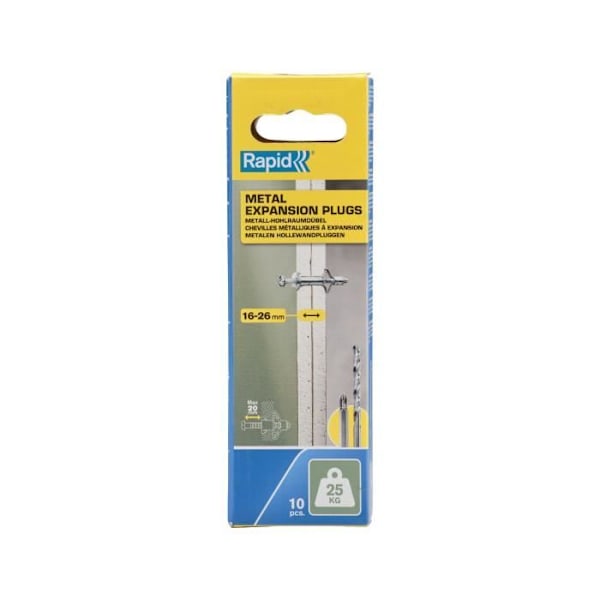Expansionsdele - Rapid - 5001547 - Ø8x46 - Skrue M4x55 - Pakke med 10 stk.