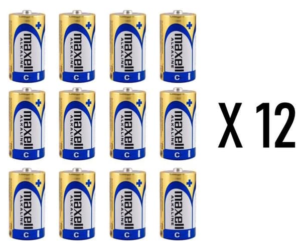 MAXELL 12 C LR14 batterier | Sæt med 12 (6x2)