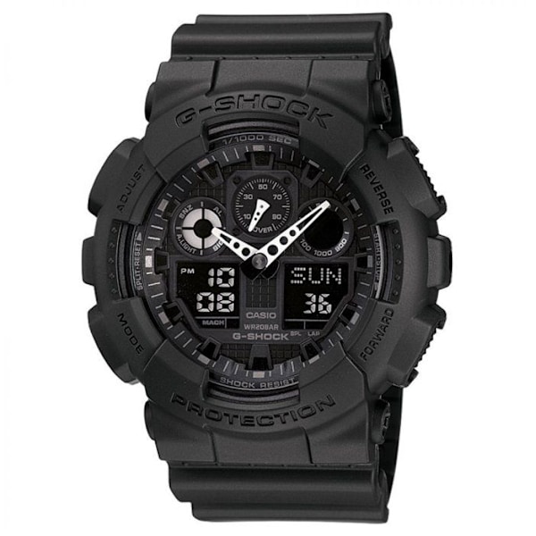 CASIO G-Shock Watch GA-100-1A1ER Quartz Chronograph Svart