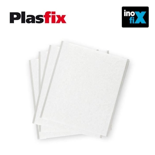 Klæbende tuscher - Plasfix - Inofix - Pakke med 4 - Hvid - 100x85mm - Unisex Vit