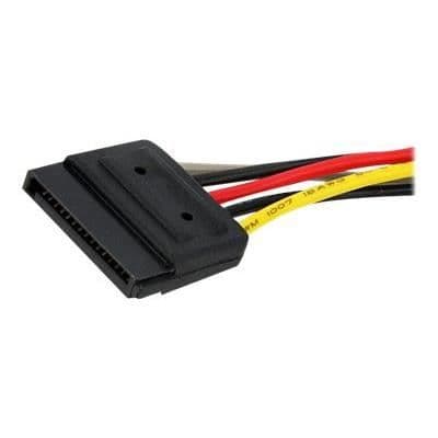 SATA Power Y Splitter 15 cm - STARTECH - Kabeladapter - 1x SATA til 2x SATA