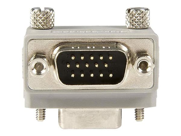VGA-adapter - STARTECH - Type 2 - HD15 Han/Hun - Vinkelret - Grå