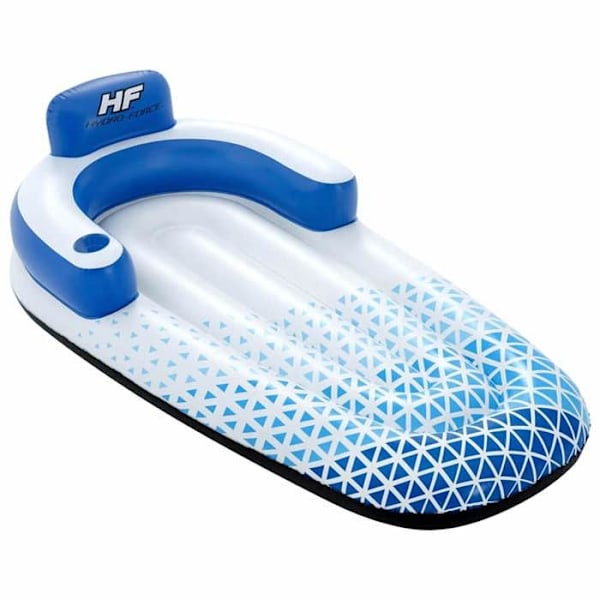 Bestway Flytande Solstol Hydro Force Uppblåsbar Float Vattenboj Simbassäng Uppblåsbar Seat Beach Simning 93322 Vit