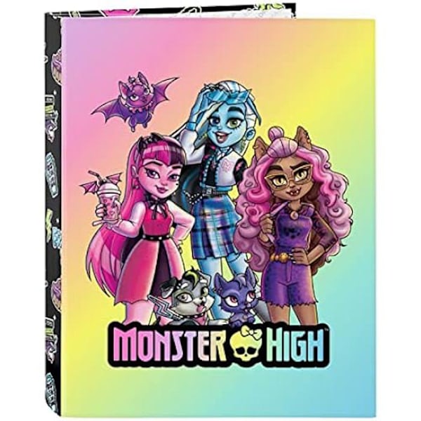 Mapper - Safta - MONSTER HIGH - 4 ringe - Komfortabel - Holdbar - Sort