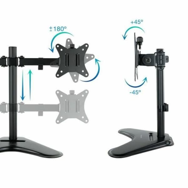TV-støtte - TooQ - DB1702TN-B - 32/17 tommer - Sort - Vippbar
