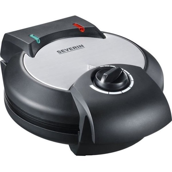 Gaufrier SEVERIN - WA2103 - Hjärtfomade plåtar - Non-stick beläggning - 1300w Svart/rostfri