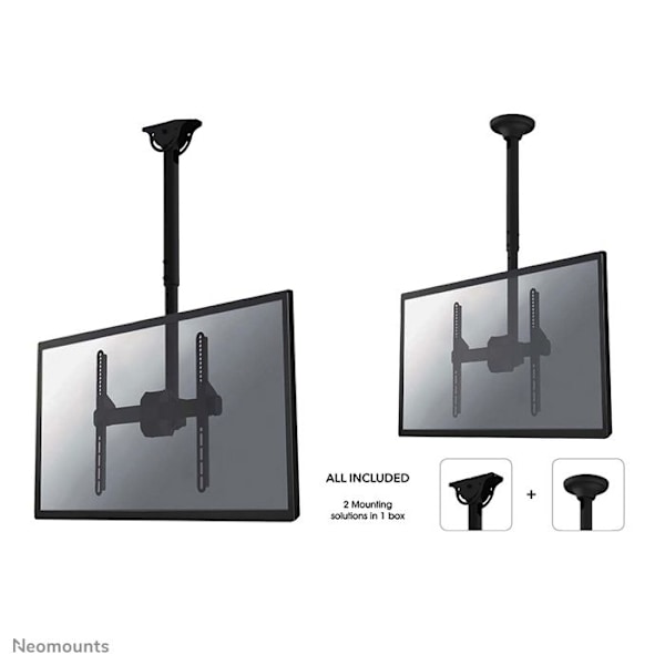 Loftmontering - NewStar - NM-C440BLACK - 32" til 60" - Sort - 50 kg Maks.