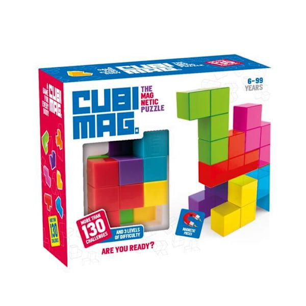 Puslespil for børn - Cubimag - Ludilo - Alder 6+ - 138 udfordringer - 7 brikker - Single player - Magnetisk spil Flerfärgad