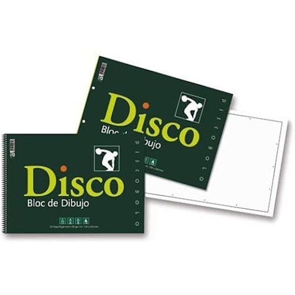 Tegneblok - STARPLAST - Disco Folio Liso 20H - Hvid farve - Spiral - Blandet Vit