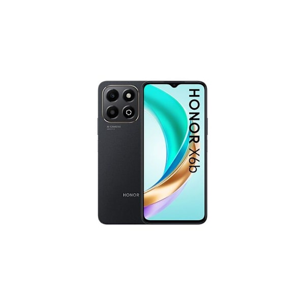 HONOR X6b 4G 4GB 128GB Sort 6,56” TFTLCD 90Hz MediaTek Helio G85 5200 mAh Smartphone Sort
