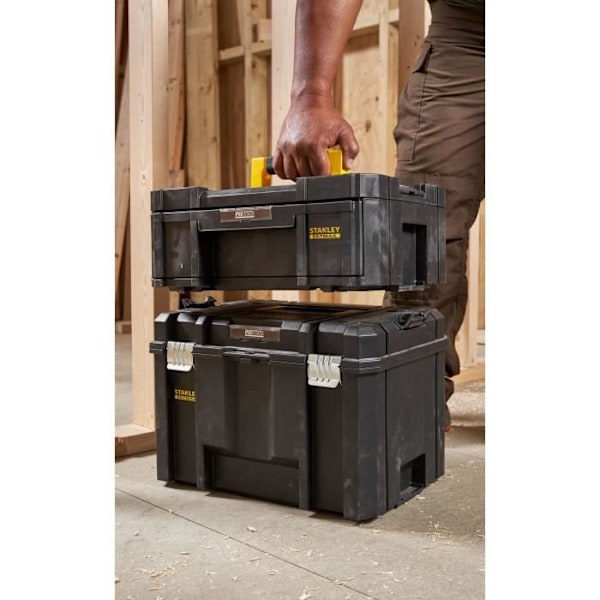 Mallette Grand Tiroir 6 irrotettavaa lokeroa Tstak-Fatmax STANLEY 9,5L - 44 x 33,17 x 17,6 cm - FMST1-71968