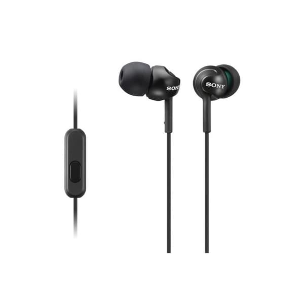 Høretelefoner - Sony - MDR-EX110AP - Intraaural - Kablet - Sort Sort