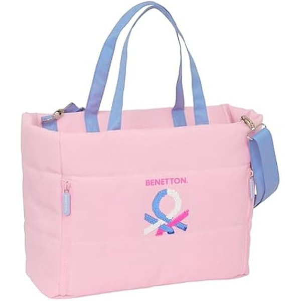 Safta Benetton Pink 14,1'' laptoptaske med lomme - Barn - Pink - Syntetisk Rosa