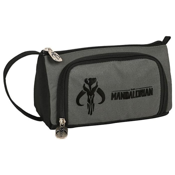 Pencilcase - SAFTA - The Mandalorian - 32 dele - Sort og Grå - 20x11x8.5 cm Svart grå