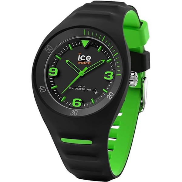 Klocka - Ice-Watch - P. Leclercq Svart grön - Silikon - Svart - Analog Svart, Neongrön