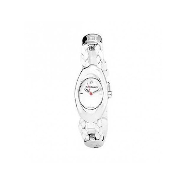Dameur - Laura Biagiotti - LBSM0056L-03 - Kvarts - Læder - Ø 22 mm Vit