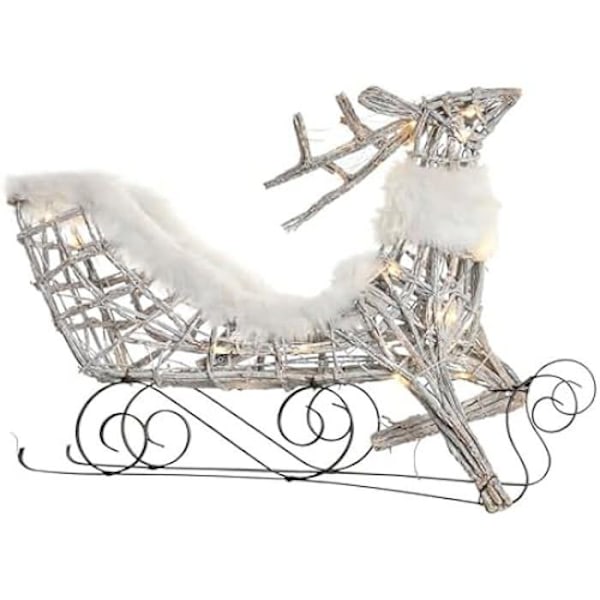 Juhlasisustus - DKD HOME DECOR - Joulu - Monivärinen - Paju - 75x53x20 cm