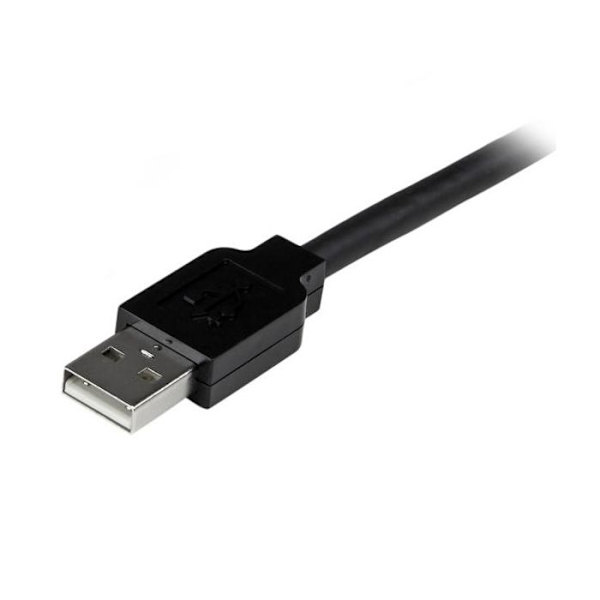 Active USB 2.0 Repeater Kabel - STARTECH.COM - 10 m - Sort