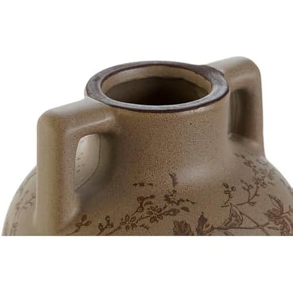 Vase - ITEM - Brune blade - Matt brunt stentøj kastanj