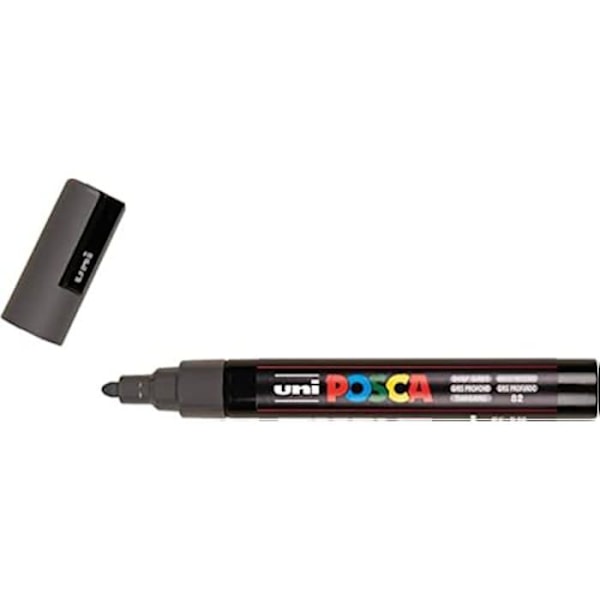 Marqueur POSCA PC-5M Mørkegrå (6 enheder) grå