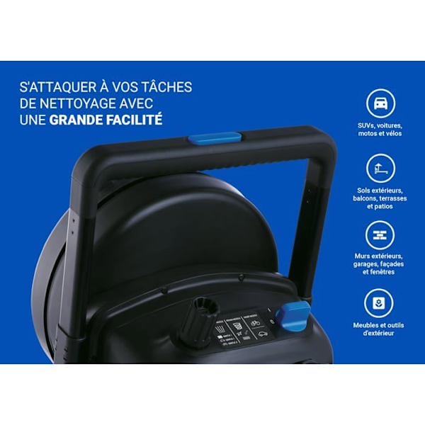 Utmärkt 170-10 blå/svart högtryckstvätt - NILFISK - 2 100 watt - med slangvinda Mörkblå
