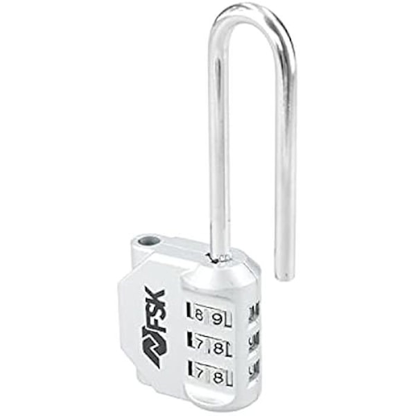 Kombinationshänglås - FERRESTOCK - FSKCAN329SI - 3 siffror - 30 mm - Silverzink Pengar