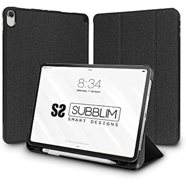 SUBBLIM Shock Case iPad 10,9" 10A Gen Sort Svart