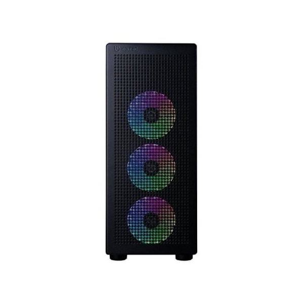 Hiditec H1 Air ARGB Midi Tower Temperet glas USB 2.0 Sort