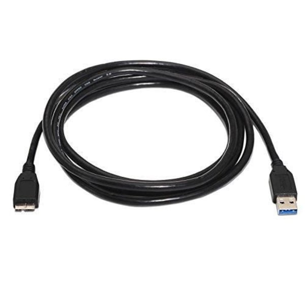 USB 3.0 kabel type A-M-Micro B-M sort farve 2 meter