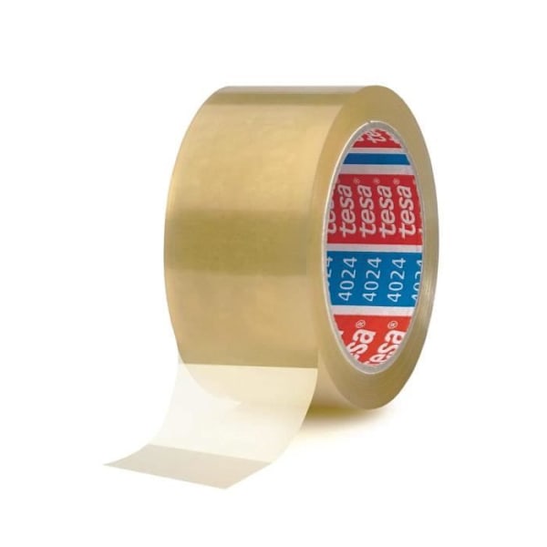 Pakkausteippi - tesa - 4024 - 50 mm x 66 m - Läpinäkyvä - Hiljainen Transparent