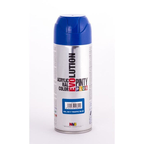 Akrylglans spraymaling 400ml Trafikblå RAL 5017 - Pinty Plus Trafikblå RAL 5017
