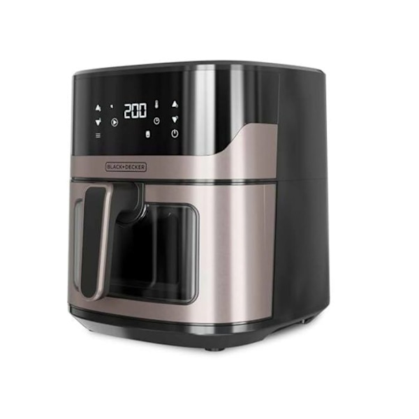 Black+decker fritøse uden olie 6.5l 1600w sort - BXAF6500E Sort, Grå