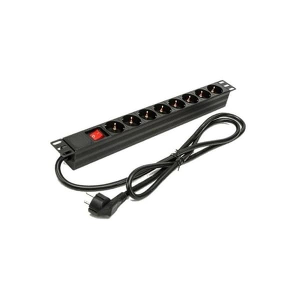 Phasak BNS 1518 Regleta Rack 19U med Beskyttelse 8 Stik