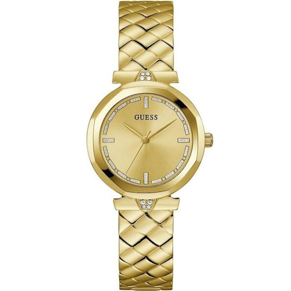 Kello - GUESS - RUMOUR GW0613L2 - Ruostumaton Teräs - Kulta - Tyylikäs Guld, vit