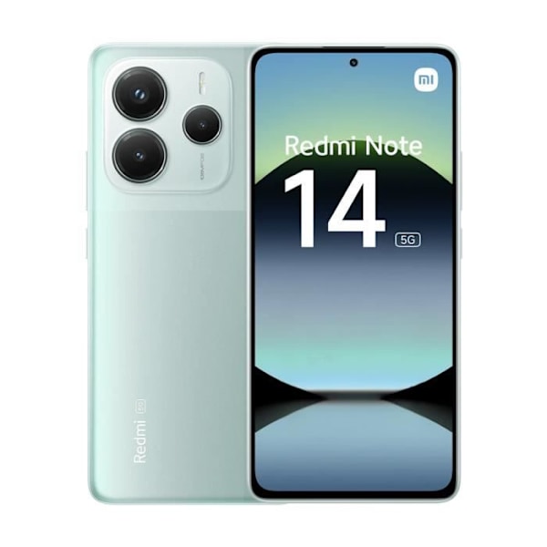 Xiaomi Redmi Note 14 5G 6 Go/128 Go Koralli Vihreä (Coral Green) Kaksois-SIM Vihreä