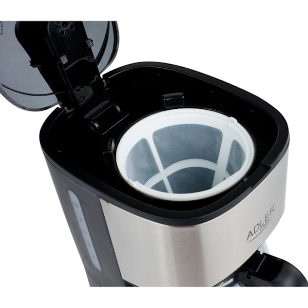 Cafetrakter ADLER AD-4407 - Sort/grå - 10-12 kopper - Automatisk stop