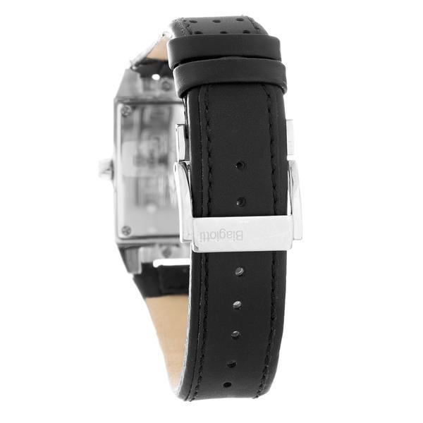 Laura Biagiotti Herreur LB0035M-01 - Kvarts - Læder - Sort - Ø 36 mm