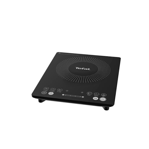 TEFAL IH210801 Everyday Slim Induktionskogeplade 45 mm tyk, 2100 W, 6 madlavningsprogrammer, Manuel tilstand, Touch-interface