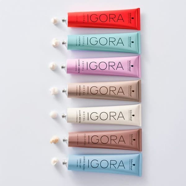 Permanent hårfarve Schwarzkopf Igora Royal 1-0 Sort - Ammoniakfri - 60ml Sort