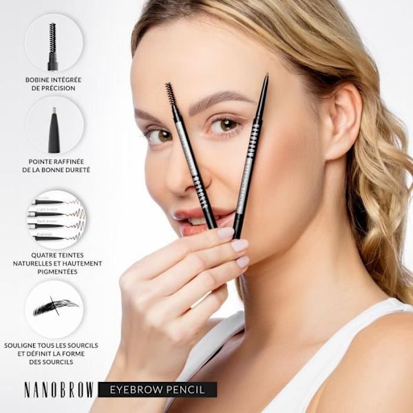 Nanobrow Eyebrow Pencil Tummanruskea - Täydellisesti korostetut, täytetyt ja määritellyt kulmakarvat