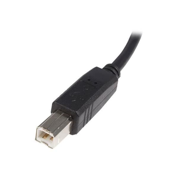 2 m USB 2.0 A til B-kabel - STARTECH - USB2HAB2M - Sort - Livstidsgaranti