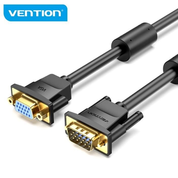 VENTION VGA SVGA förlängningskabel hanne till hona 1080P HD för bärbar dator PC projektor skärm HDTV 3m