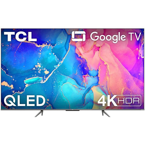TCL 65 4K Google TV HDMI 2.1 Son ONKYO Dolby Atmos 2022 - 65C635 Svart