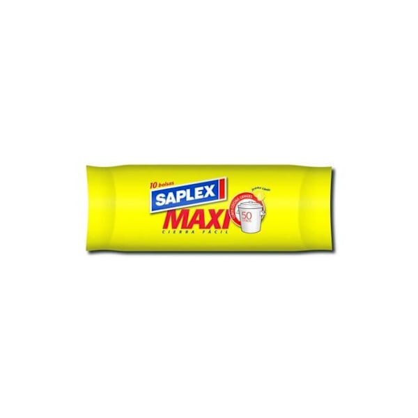 GENERIC - Maxi Lemon Roskakori Valkoinen Väri 50l 10 Kpl. Saplex 57x70cm
