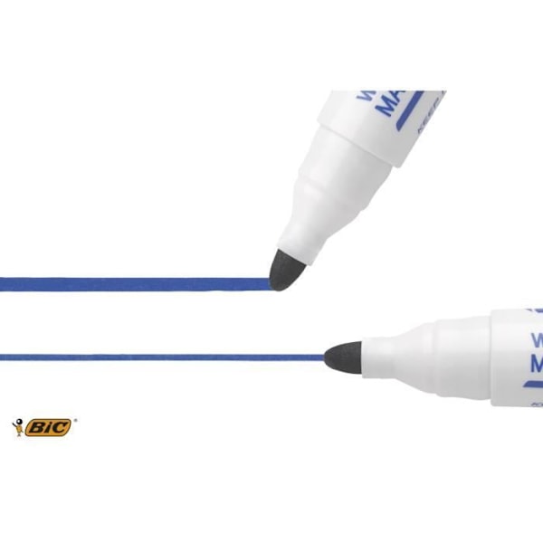 BIC Velleda 1701 ECOlutions Dry Erase valkotaulumerkit keskikartiolla - 4 kpl läpipainopakkaus
